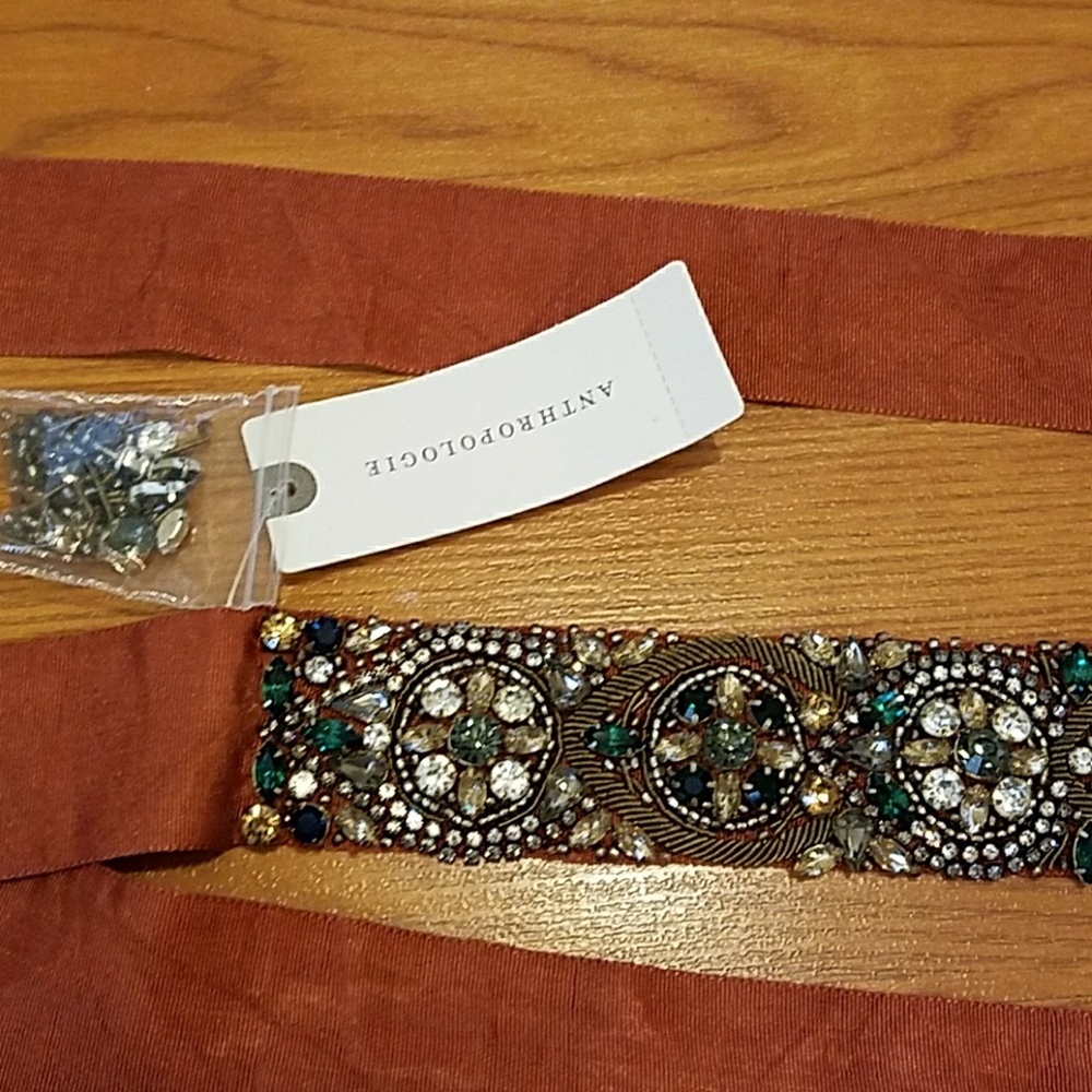 Anthropologie beaded and sequined sash